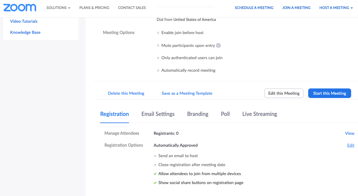 Setup the Zoom Integration